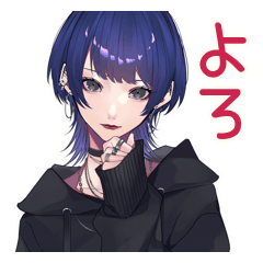 おしゃれサブカルガールスタンプ