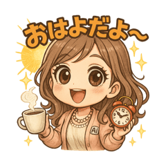 Kurumi_Daily Greeting Stickers