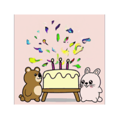 熊與兔-生日蛋糕篇3