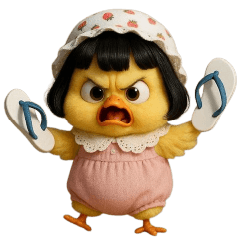 little chicken jeab pink set No text