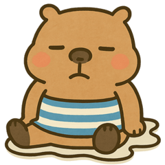 暑さに負けてる"かびんバラくん"