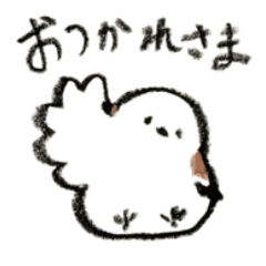 クレヨン⚫︎▲⚫︎シマエナガ