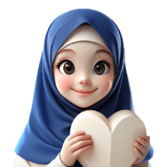 blue hijab girl