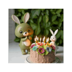 熊與兔-生日蛋糕篇15