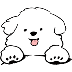 Maltese Moonge heartwarming Sticker