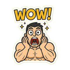 肌肉男可愛貼圖