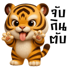 Cheeky Tiger (Big Stickers)