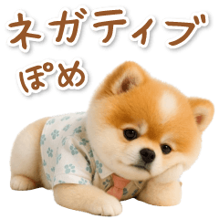 ネガティブな癒しポメラニアン
