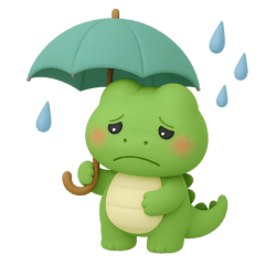 可愛い3Dワニくん