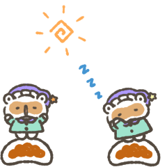 動く！餃子のたぬきのミニスタンプ