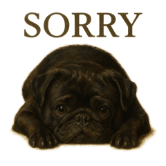 Elegant Pug Stickers