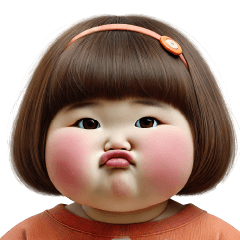 Chubby Girl Funny face145(MINI)EN