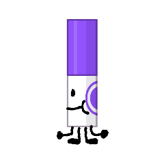 Purple marker stickers! Bfdi!