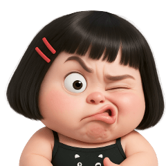 Chubby Girl Funny face143(No Text)