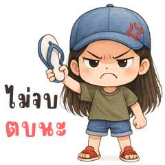 BeeBee cute girl (Big Stickers)