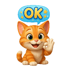 A playful orange cat_01