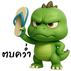 Cheeky Dinosaur 3D (Big Stickers)