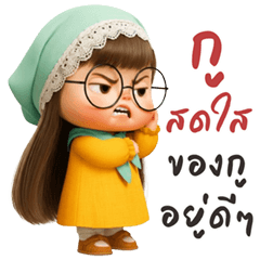Pookpik cute girl (Big Stickers)