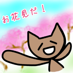 Spring HANAMI cat