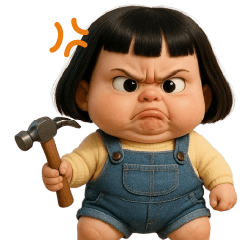 Chubby Good Girl Yellow Overall No Text