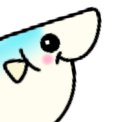 プクッと可愛いダルマメダカスタンプ