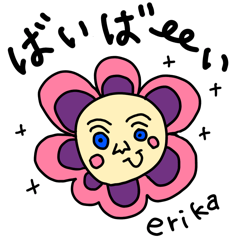 sticker of various picture of erika