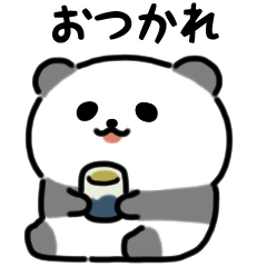 微笑熊貓貼紙（日文）
