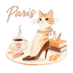 秋のパリジェンヌ キャット(フランスの猫)