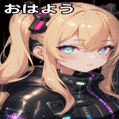 Blonde Twin Half-Up Wink