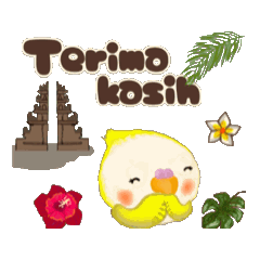 Indonesian moving cockatiel stickers