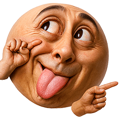 顔文字くん 9 (写実バージョン)