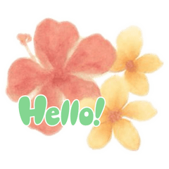 ハワイアン日常スタンプ