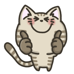 キジトラねこの『ネガティブ入り』スタンプ