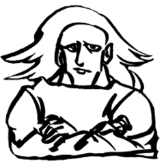 black-and-white sticker