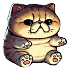 ブサカワ猫のエキゾチック癒されスタンプ