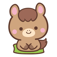 文字なし1♪まんまるウマさん