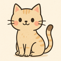 Cute Cat Expressions Stickers nori ver.
