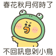 小黃呱不回訊息剁小鳥
