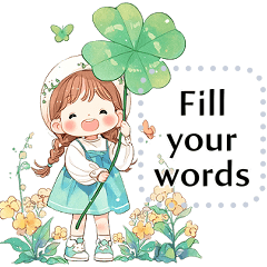 Message Stickers (Girls Greeting 4) EN