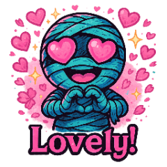 Funny Halloween Mummy Stickers