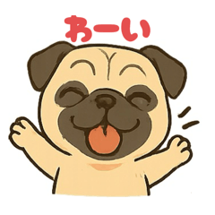 Stickers for pug lovers