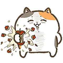 Surreal calico cat sticker