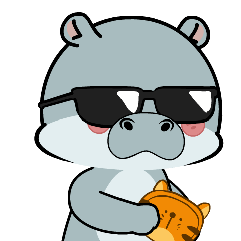 Cute Hippo 2 : Effect stickers