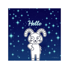 牡羊星座可愛動畫貼圖問候語