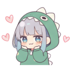 ゆるーい恐竜ガール