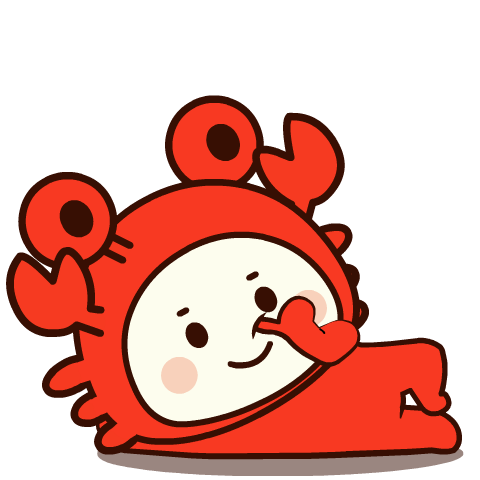 Cute Crab 2 : Pop-up stickers