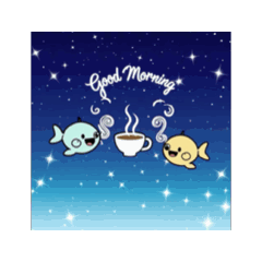 雙魚星座可愛動畫貼圖問候語1