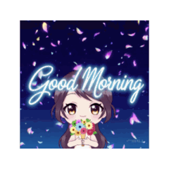 處女星座可愛動畫貼圖問候語2