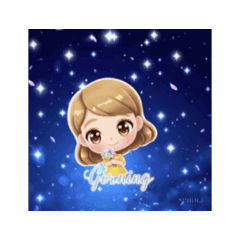 處女星座可愛動畫貼圖問候語1