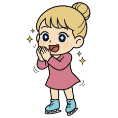 Figure Skating Girls Daily Emotion